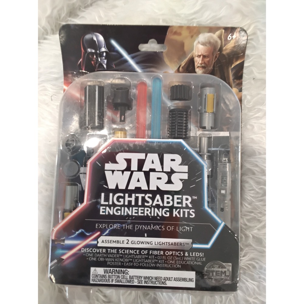 Star Wars Lightsaber Engineering Kits STEM 2 Glowing Sabers Vader Obi-Wan 225622